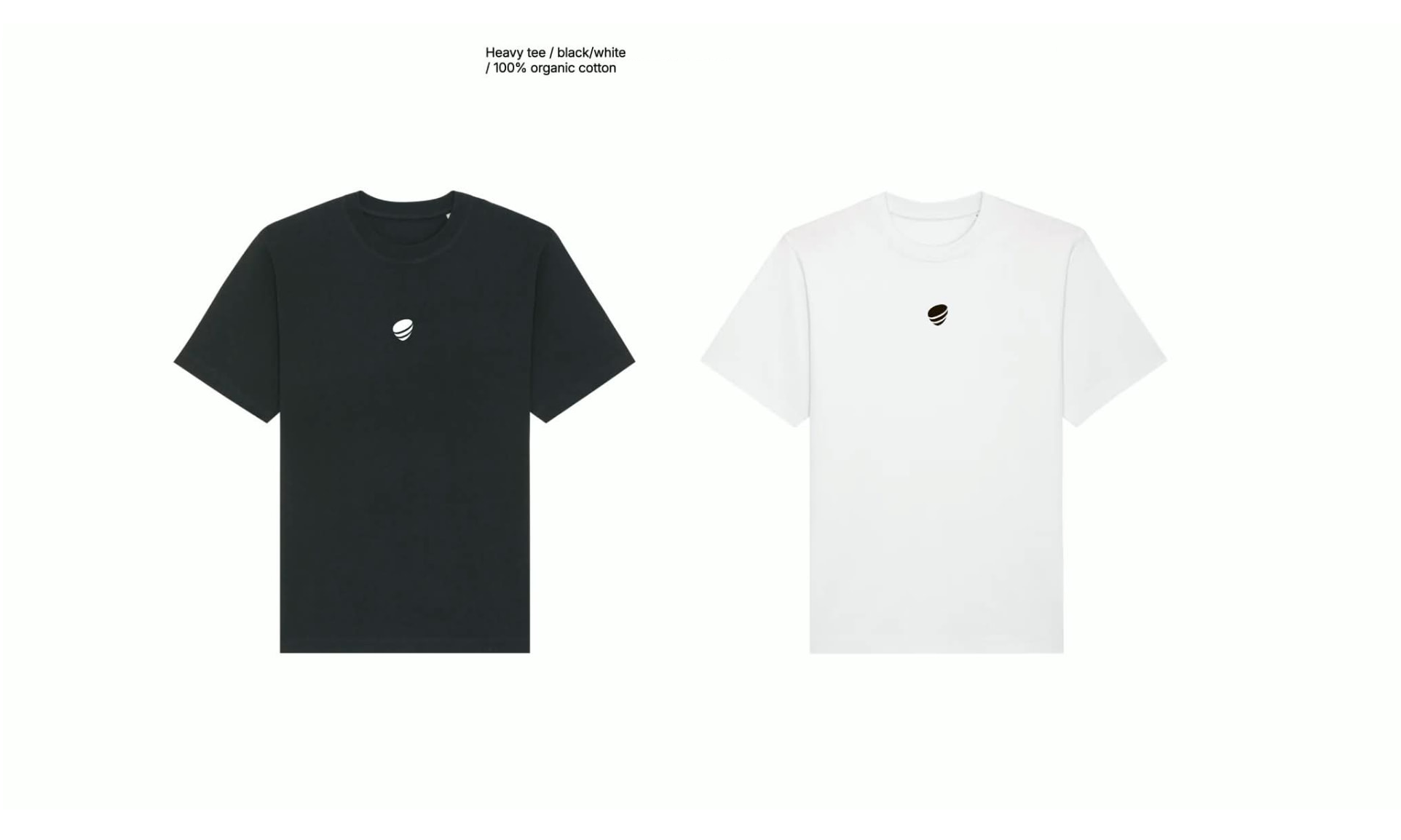 Heavy Tee — Black / White